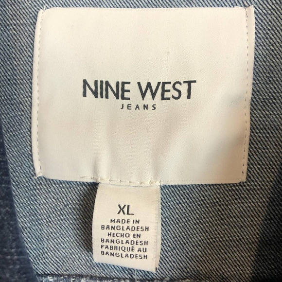 Nine West Jean Jacket Sarah Style Color Groovy Size Extra Large - Picture 10 of 10